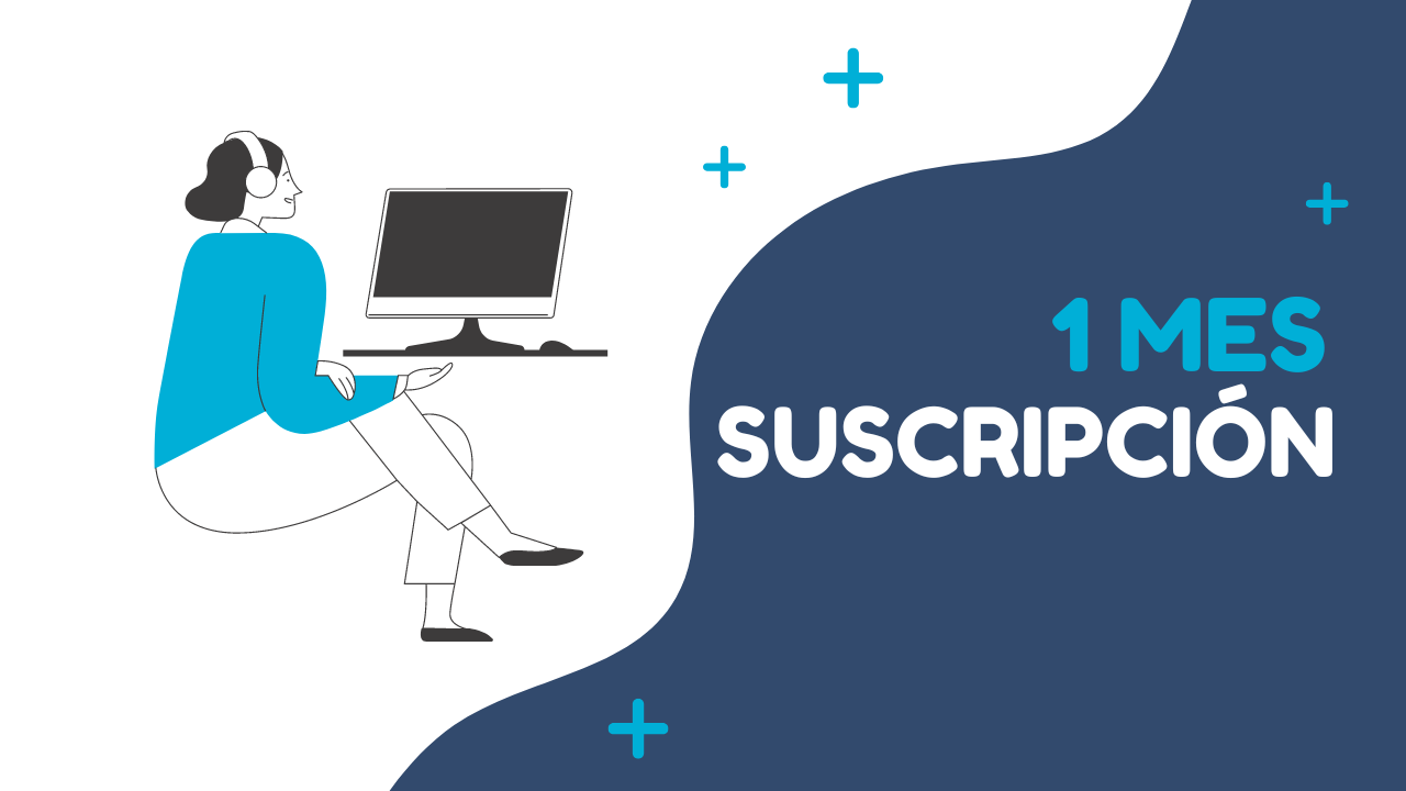 1 mes de suscripción academia de idiomas